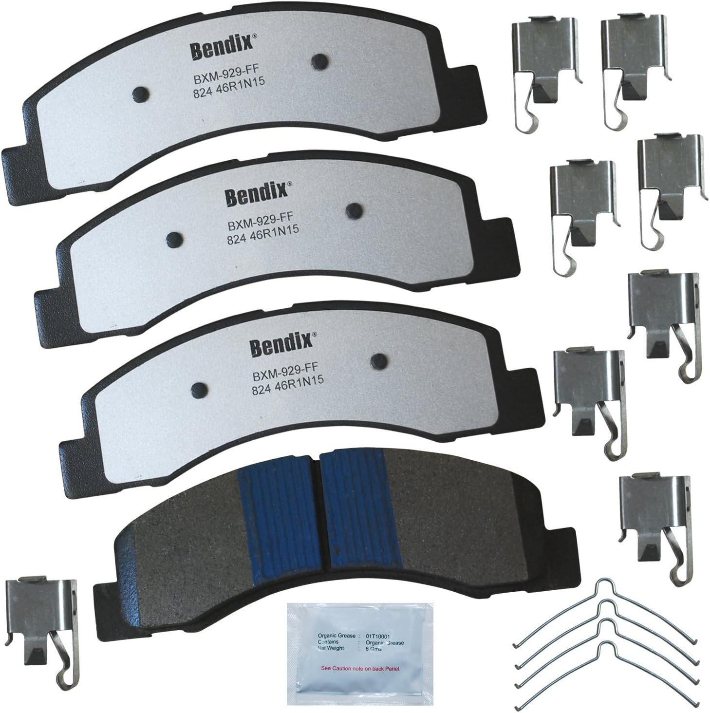 Bendix Fleet Metlok MKD824FM Semi-Metallic Brake Pads for Ford