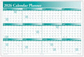 2026 Full Calendar Planner 2-Sided 36 x 24 - Reusable Wall Calendar