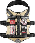 Tactical Dog Harness with Double Handles and 7 Patches - Service Dog