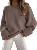 LILLUSORY Women's Oversized Fuzzy Chunky Pullover Sweater - Warm