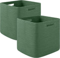 OIAHOMY Storage Cubes 13 in Collapsible Cotton Bins - Organized Living