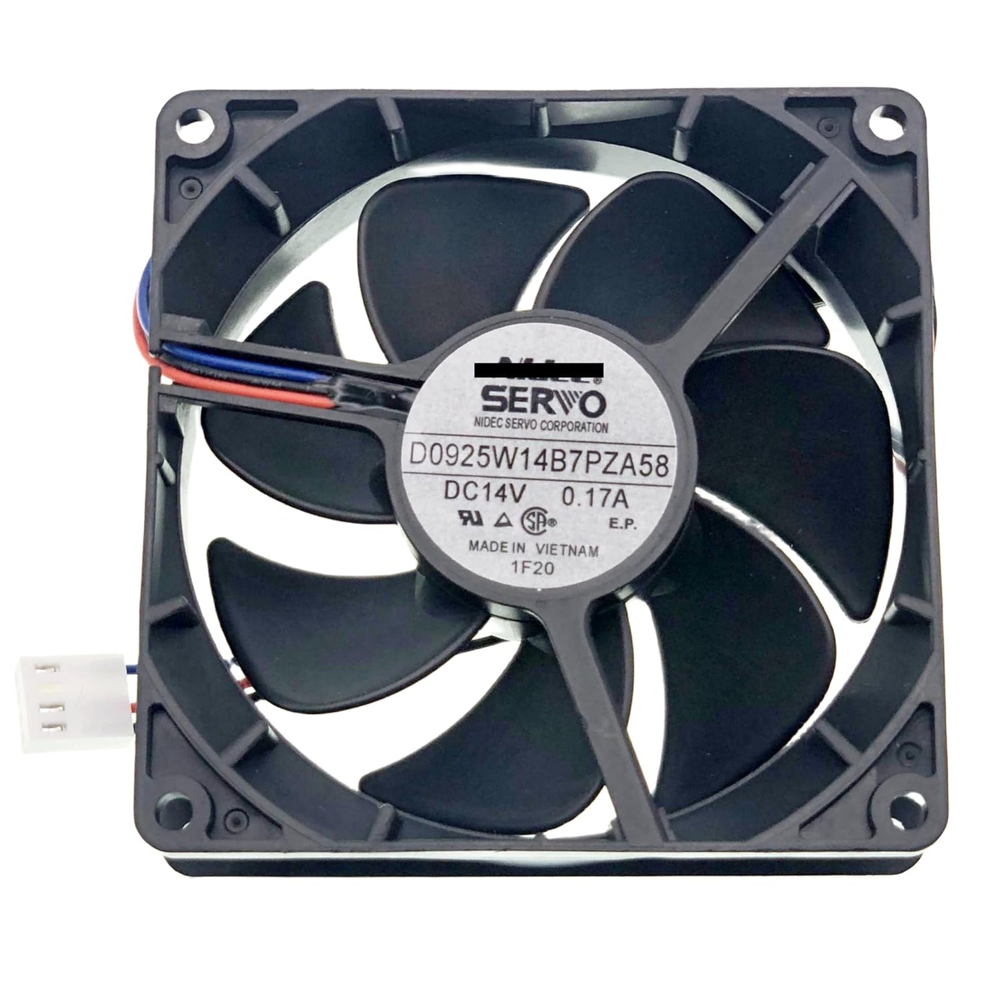 New Cooling Fan D0925W14B7PZA58 Waterproof Silent 3-Wire