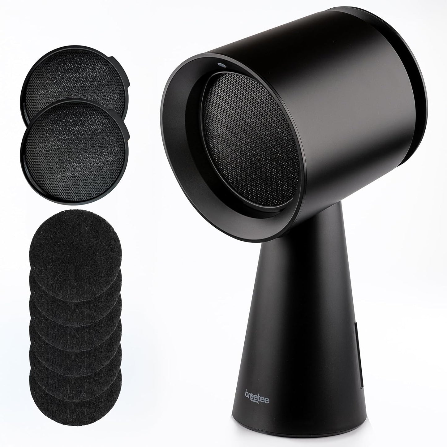 BREETEE Black Portable Range Hood with 5-Layer Filtration System
