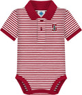 Creative Knitwear College Baby Striped Polo Bodysuit for Infants