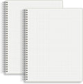 Large Graph Ruled Spiral Notebook 8.5 x 11 in - Pack of 2