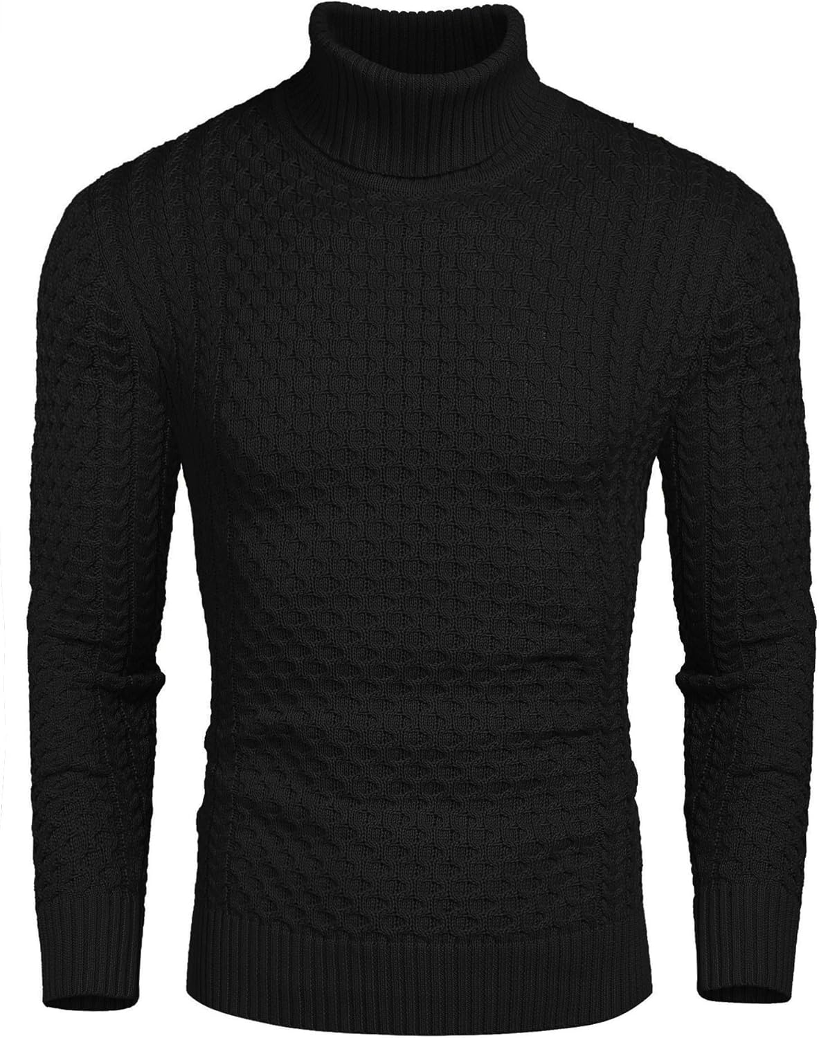 COOFANDY Men's Slim Fit Turtleneck Sweater for Casual Style