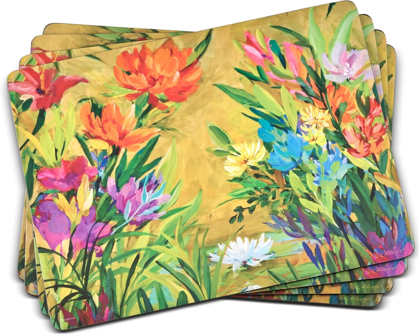 Martha's Choice Placemats Set of 4 with Floral Design for Dining