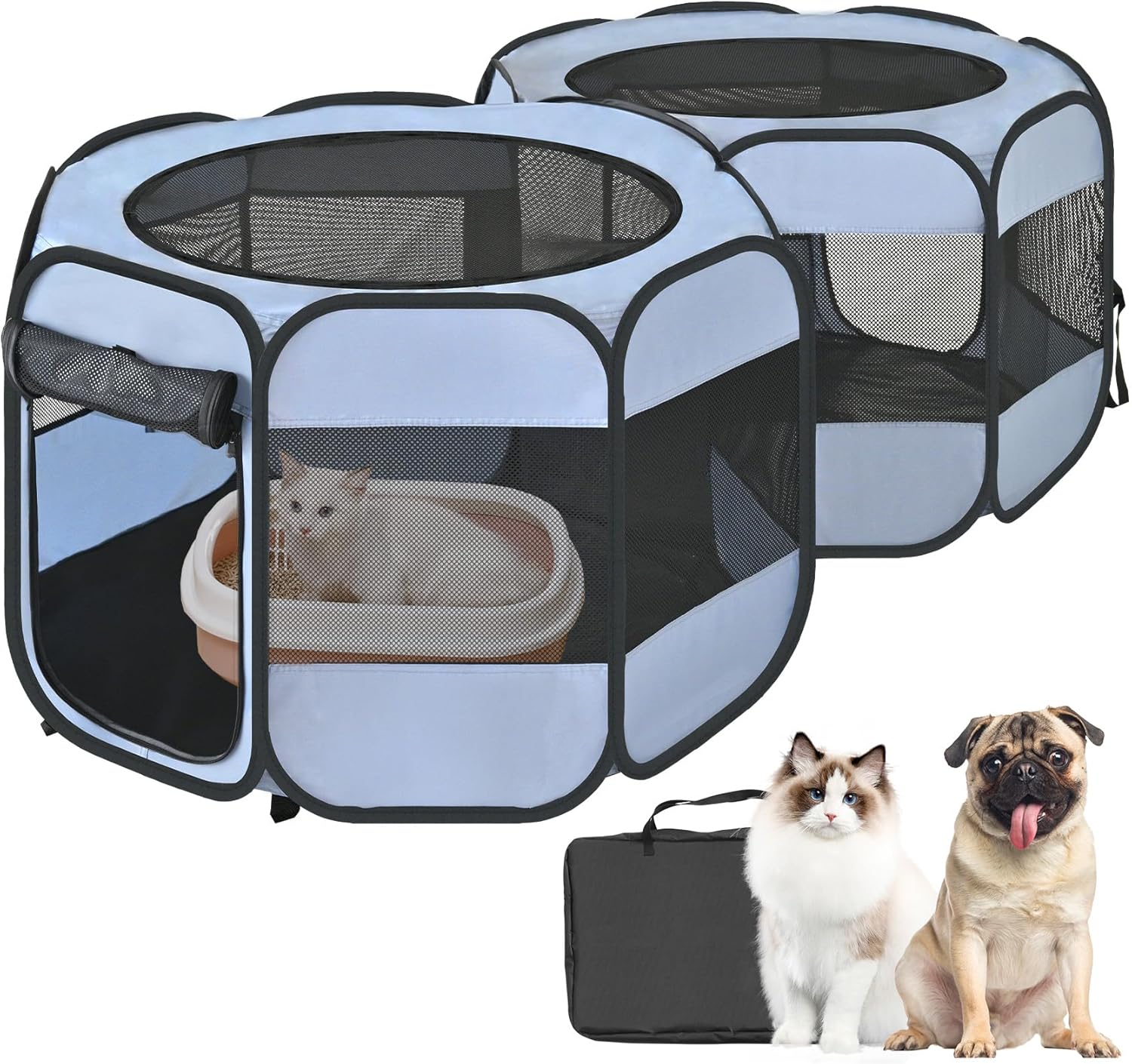 2-in-1 XLarge Pop Up Dog Playpen for Indoor and Outdoor Use