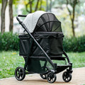 Medium Dog Stroller Foldable with Adjustable Handle - Smooth Ride