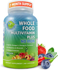 Vegan Whole Food Daily Multivitamin Without Iron - Methylated Formula