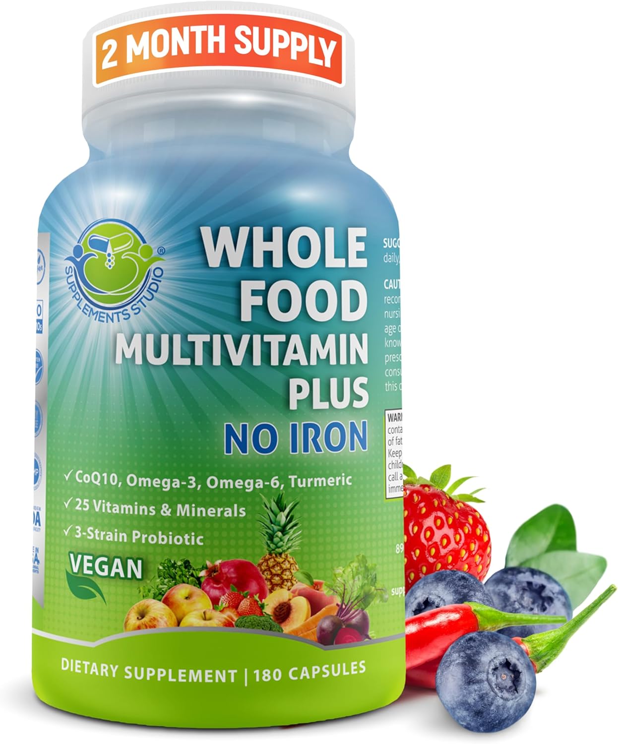 Vegan Whole Food Daily Multivitamin for Men and Women