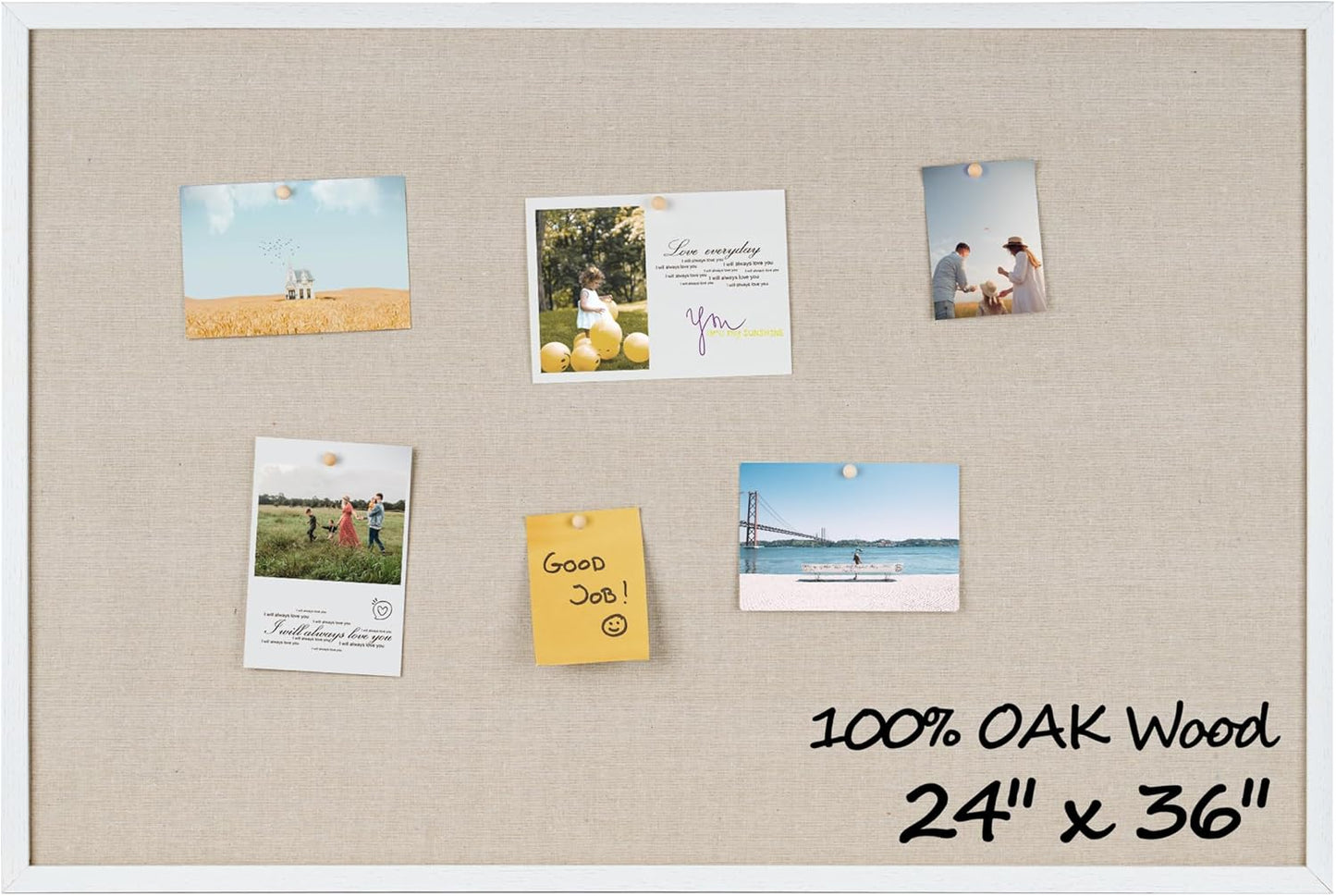 Fun Memories Cork Board Bulletin Board for Office and Home