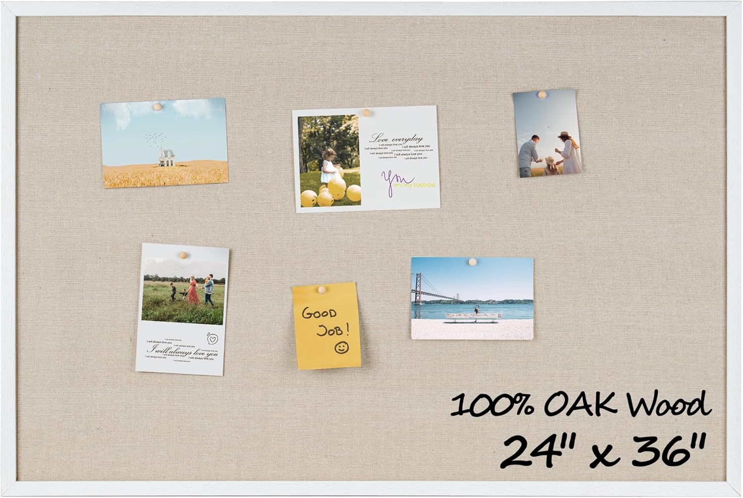 Fun Memories Cork Board Bulletin Board for Office and Home
