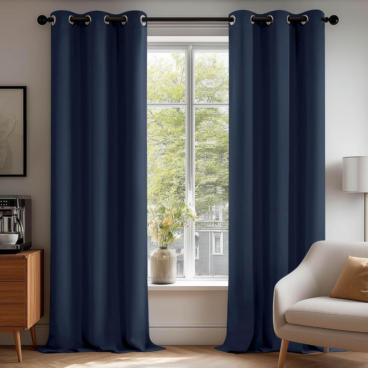 Deconovo Blackout Curtains Set of 2 for Bedroom and Living Room