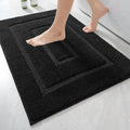 HOMORE Black Bathroom Rug 24x36 in Runner - Soft, Super Absorbent