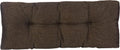 27 in Chestnut Tufted Bench Cushion - Non-Slip Piano & Window Pad