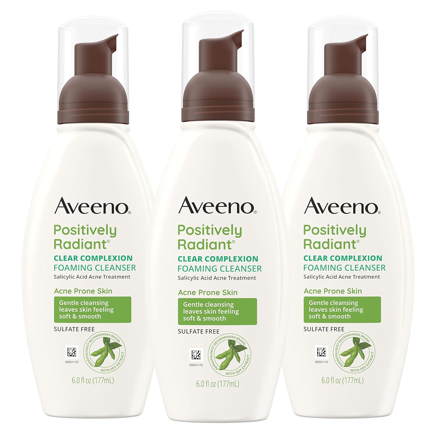 Aveeno Clear Complexion Foaming Cleanser for Acne-Prone Skin