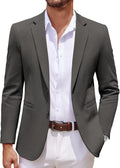 COOFANDY Men's Casual Knit Blazer Two Button Lightweight (Style WBJ5)