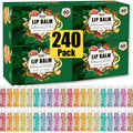 AZEN 240 Pack Lip Balm 10 Flavors - Natural Moisturizing Lip Care