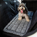 Dog Bed for Car Backseat Mat 24.8x54 in Grey - Cozy Travel Pad