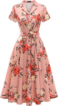 Wedtrend Women's Vintage Tea Dress - Audrey Hepburn Style Retro Fit is