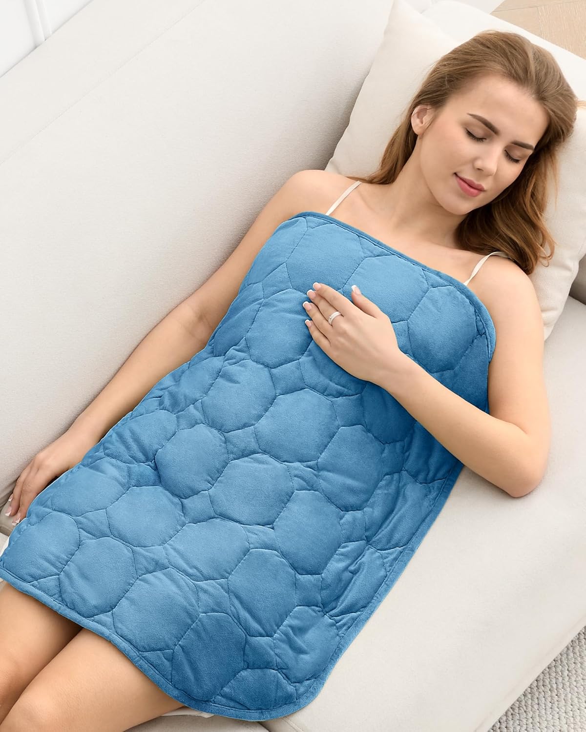 Cottonblue Weighted Lap Blanket for Cozy Relaxation Anywhere