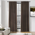 DONREN Patio Blackout Curtain Shades - Thermal Insulated Draperies 60