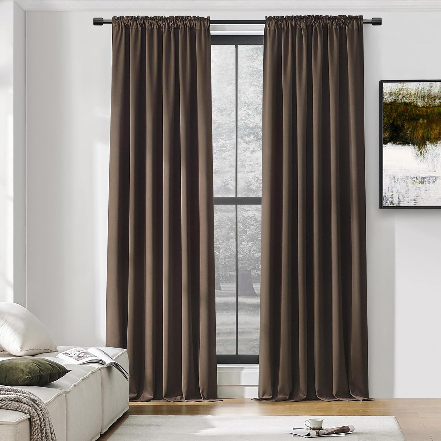 DONREN Patio Blackout Curtain Shades for Maximum Privacy