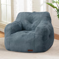 Bean Bag Chair for Adult with Arms - Compact Furry Foam Sofa