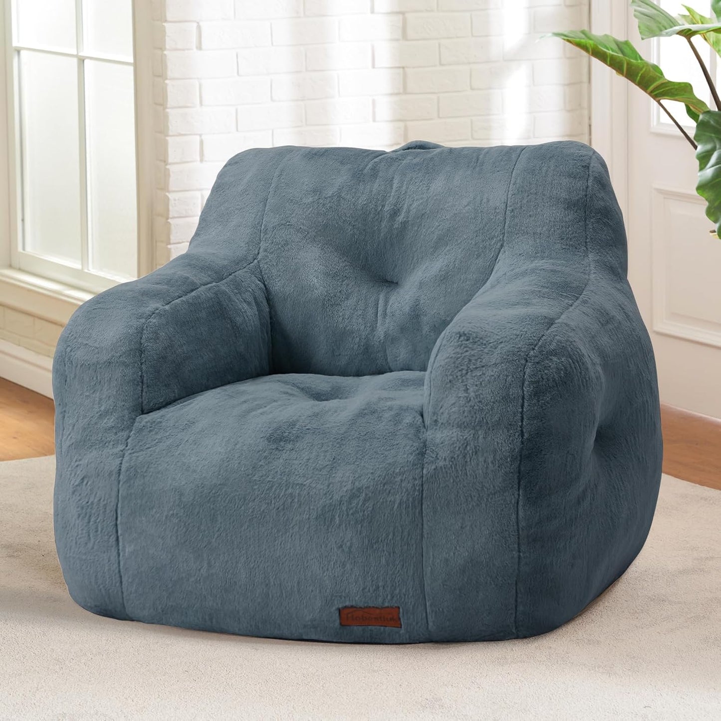 Hobestluk Bean Bag Chair for Adults - Cozy Foam Sofa for All