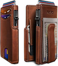 Men Wallet with Money Clip and Coins Pocket - Slim 9-Card RFID Wallet