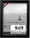 9x19 Black Picture Frame 0.75 in Wide - Handmade Solid Wood Frame