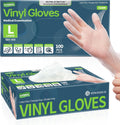 Vinyl Exam Gloves Powder-Free Latex-Free Clear 100 Pcs - Durable Fit