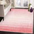 Wonnitar Pink Washable 4x6 Rug - Soft Modern Ombre for Girls Room