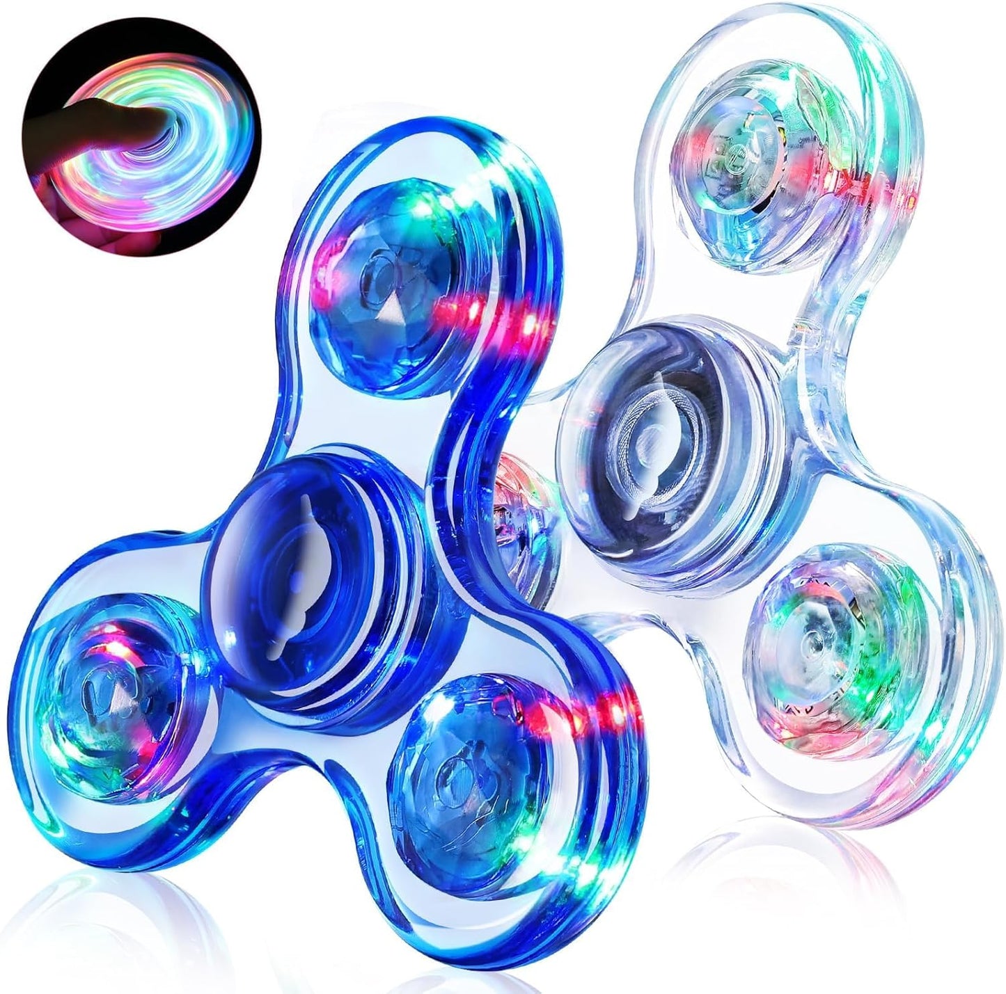 Glow Spinners 2 Pack - Stress Relief Sensory Toys