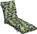 Plush Tufted Chaise Cushion 76 x 22 in Onyx - Rain-Proof Comfort