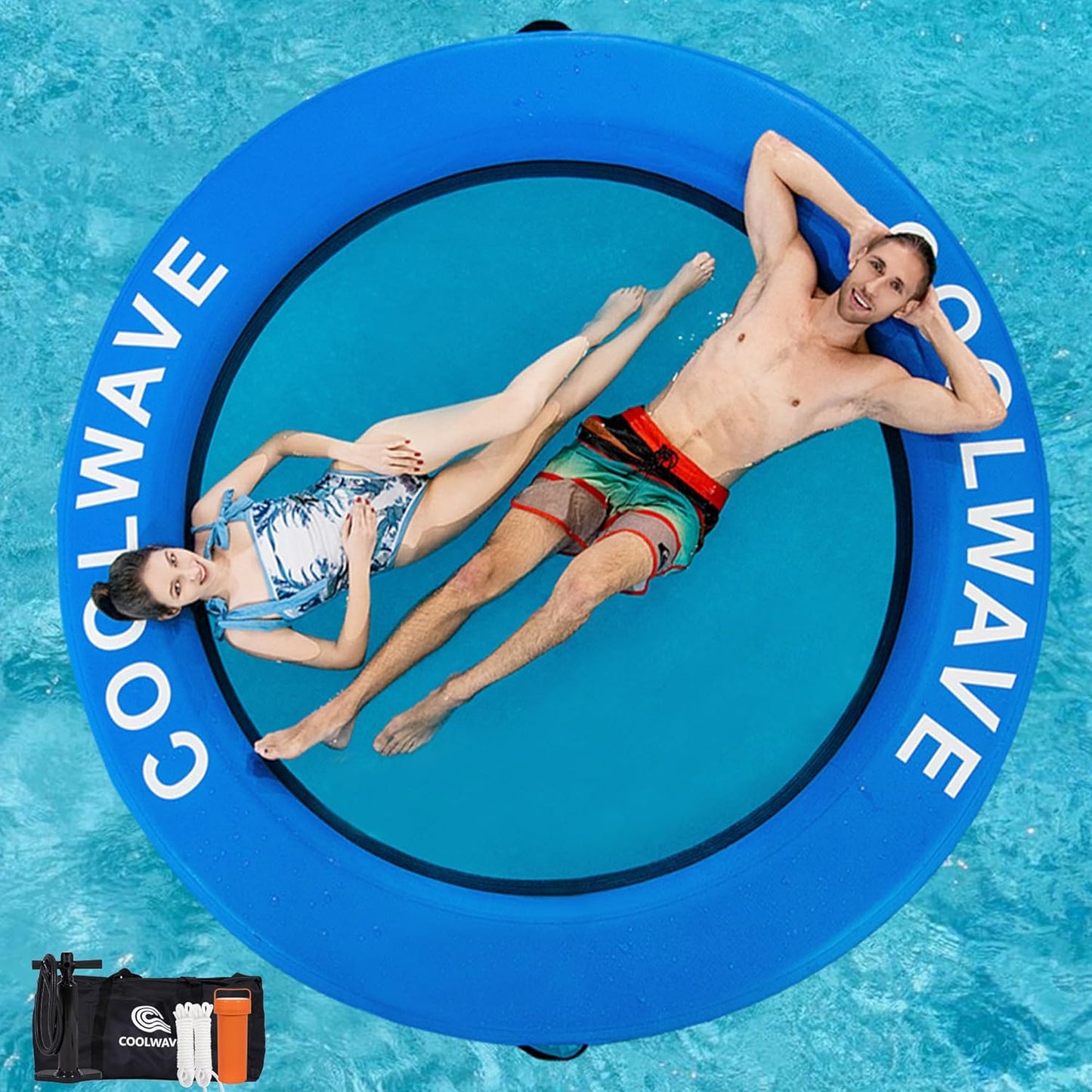 COOLWAVE Inflatable Water Hammock for Family Fun and Relaxation