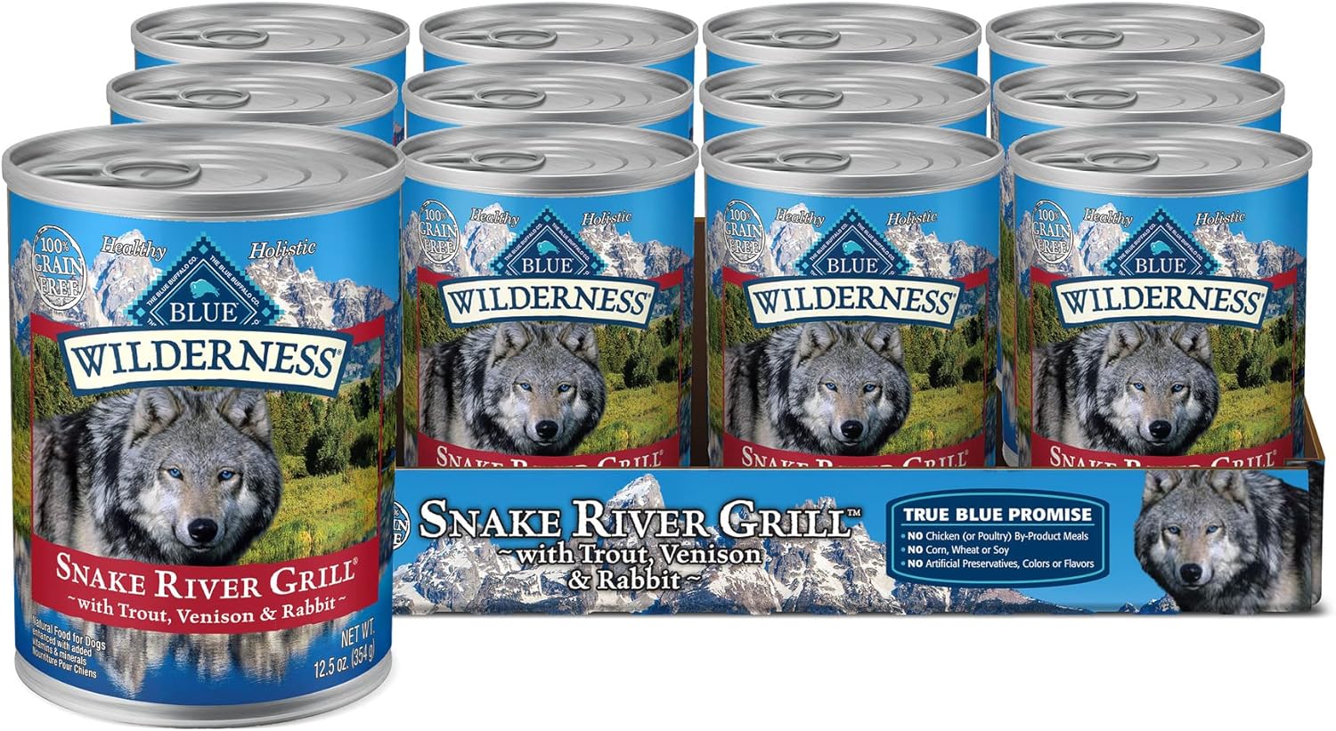Blue Buffalo Wilderness High Protein Wet Dog Food for Adult Dogs