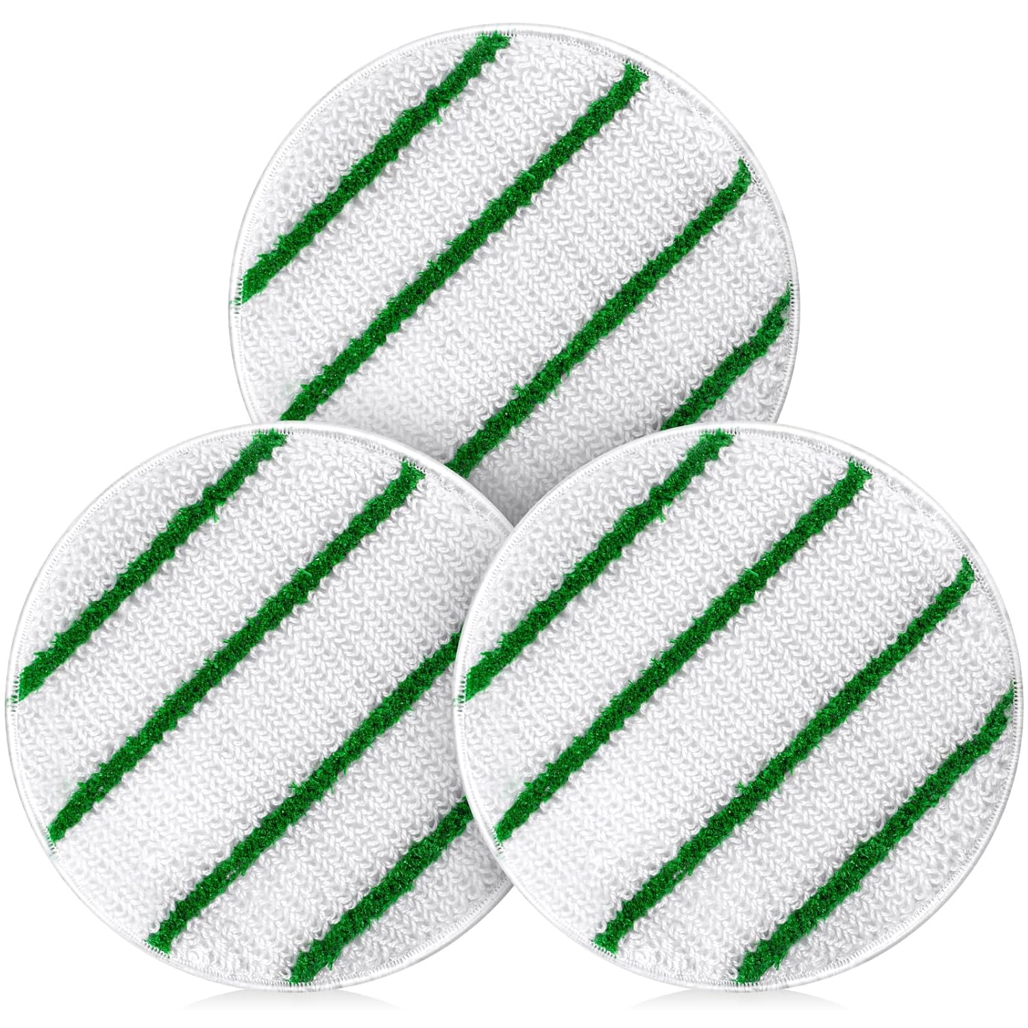 Tioncy 3 Pcs 17 Inches Synthetic Carpet Bonnets for Cleaning