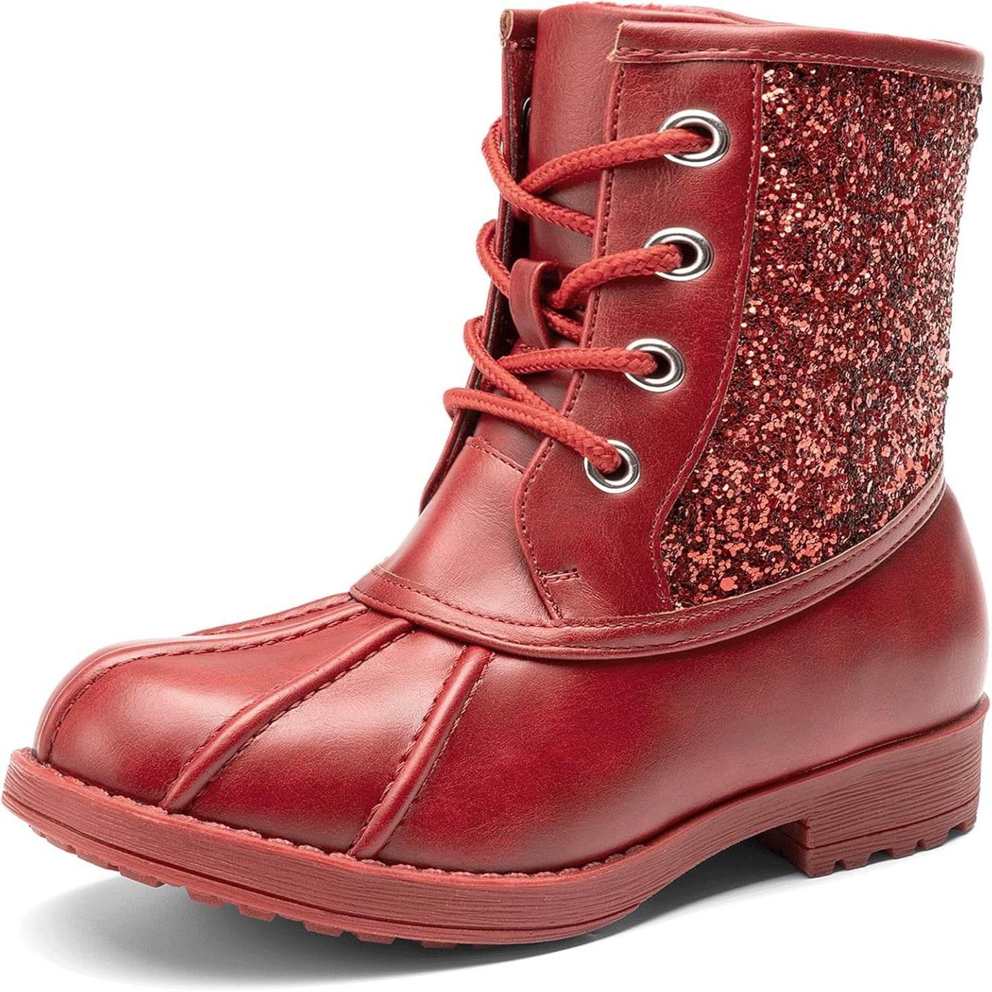 DREAM PAIRS Girls Glitter Ankle Boots for Toddler to Big Kid