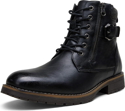 Vostey Men's Casual Combat Boots for Stylish Everyday Wear