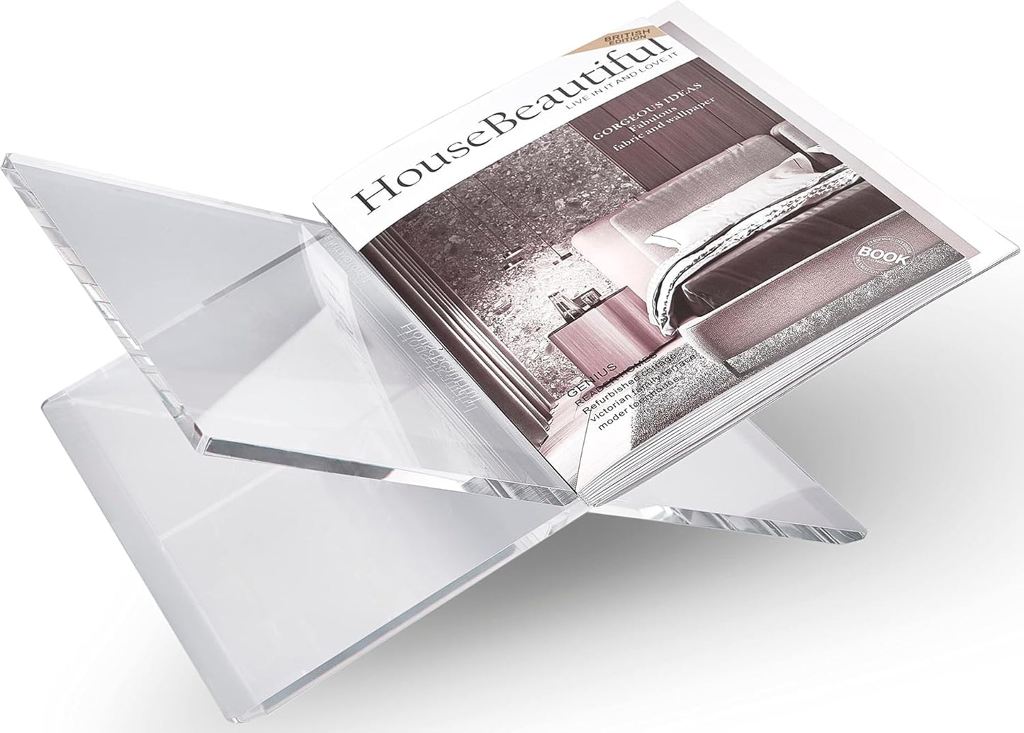 Clear Acrylic Book Stand for Display and Reading - Versatile Holder
