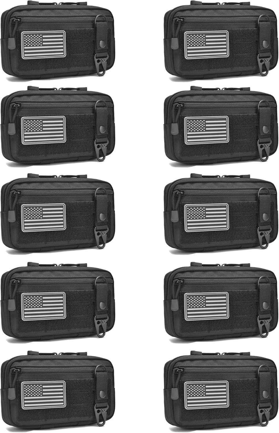 2 Pack Tactical Molle Admin Pouch for EDC Tool Storage