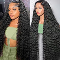 30 Inch Deep Wave Lace Front Wig Human Hair for Black Women