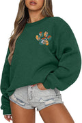 Floral Paw Embroidered Dog Mom Sweatshirt