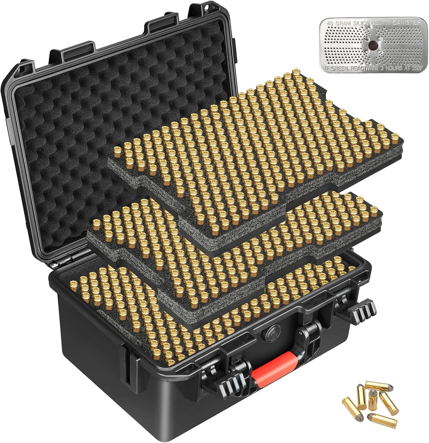 Durable 9mm Ammo Box Storage Case for Secure Ammo Organization