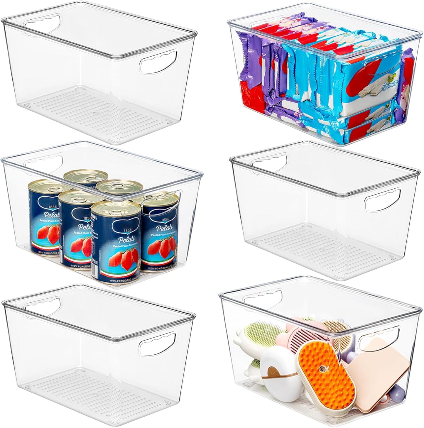 Clear Storage Bins with Lids - Perfect for Home Organization