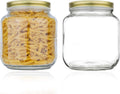 Half Gallon Wide Mouth Mason Jar - Airtight Metal Lid