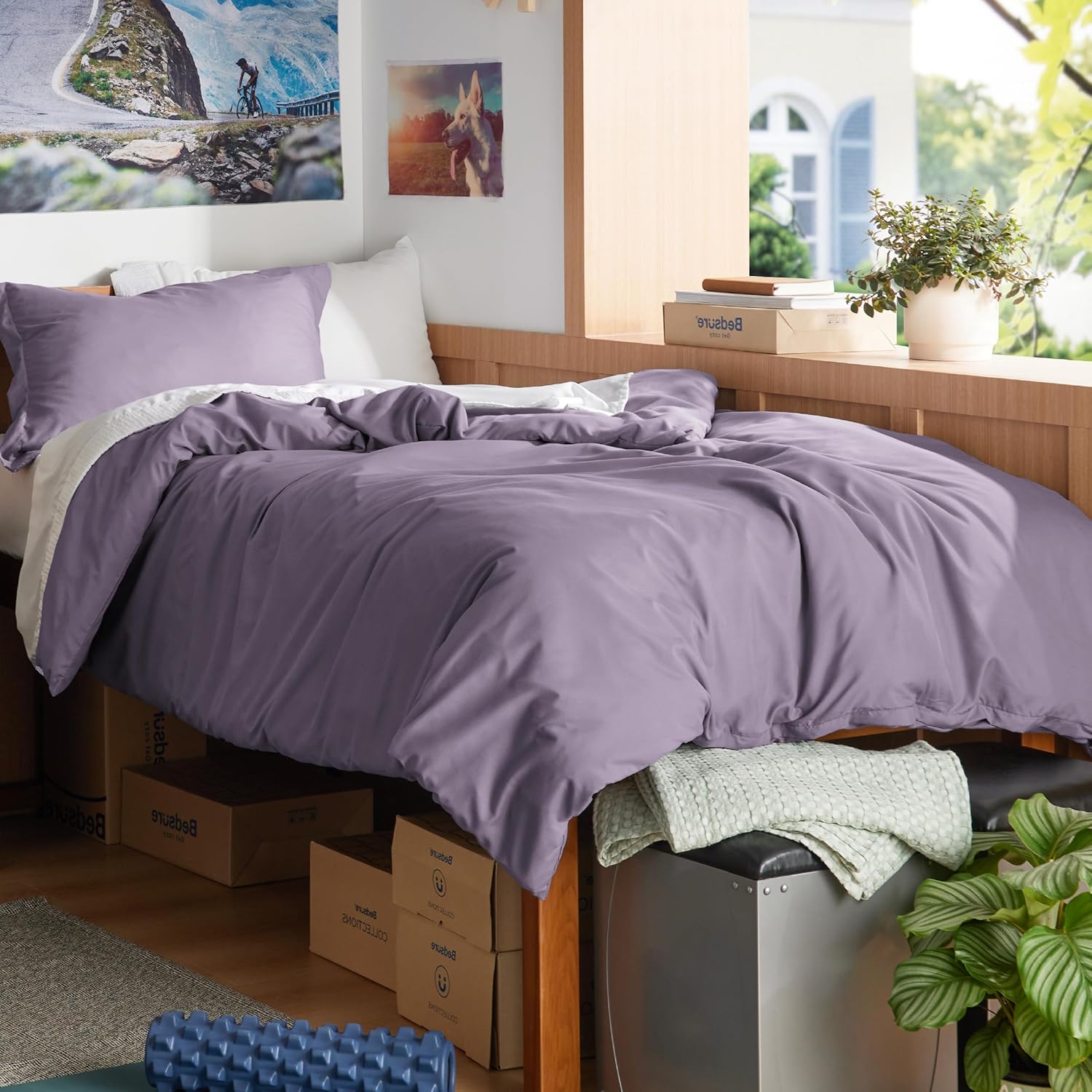 Bedsure Twin Duvet Cover Set - Soft Double Brushed Bedding
