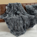 Faux Fur Heated Blanket Twin Size 62in x 84in - Fast Warmth & Plush